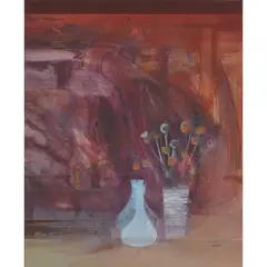 Mardi Barrie, APRES-FETE, oil on board