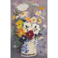 David McClure, FLOWERS IN A SMALL JUG - C.1994, Oil on board