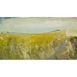 Lillian Neilson, TRACK NEXT TO A CORNFIELD, oil on board