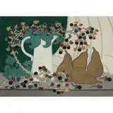 Margot Sandeman, BRAMBLES AND PEARS, oil on canvas