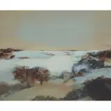Mardi Barrie, WINTER LANDSCAPE, oil on board