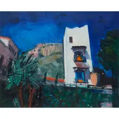 Archie Forrest, CHATEAU DU DOMAINE SAINT MARTIN, 1989, oil on canvas