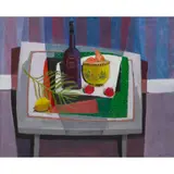 David M. Martin, YELLOW BOWL WITH FRUIT, oil on board