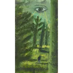 WATCHING OVER YOU by Robert Maclaurin, oil on board, offered Apr 2025