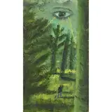 Robert Maclaurin, WATCHING OVER YOU, oil on board