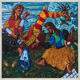 Adrian Wiszniewski, SILENT MUTATIONS, 1987, oil on canvas