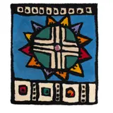 Alan Davie, ABSTRACT TAPESTRY, Tufted wool tapestry with wall hanging fixing verso, woven by Dovecot Studios, Edinburgh