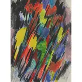 William Gear, ABSTRACT, 1963, mixed media on paper