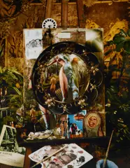 Calum Colvin, DEAF MAN'S VILLA, 1989, C-print (the left-hand panel of a triptych)