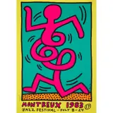 Keith Haring, MONTREUX JAZZ POSTER (YELLOW), 1983, Screenprint