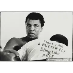 Chris Smith, FLOAT LIKE A BUTTERFLY, STING LIKE A BEE, 1971, Silver gelatin print, 16/50, printed later