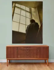 Stephen Conroy, MAN ON STAIRS, 1993, oil on canvas