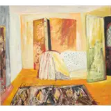 John Bellany, INTERIOR VIEW, 1980, oil on canvas