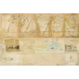 Victoria Crowe, SNOWLINES, oil, mixed media and collage