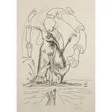 ONE PLATE FROM 'LES SONGES DRÔLATIQUES DE PANTAGRUEL' -1973 by Salvador Dalí, Lithograph on Japon Nacré paper, 8/50, offered Apr 2025