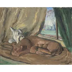 William McCance, SPRING, 1947, oil on canvas