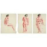 William McCance, THREE RED NUDE STUDIES