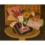 William Hunter Littlejohn, BOX OF TRICKS, 1998, mixed media on paper