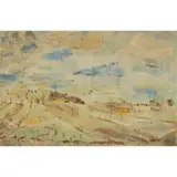 William George Gillies, TEMPLE FARM, mixed media on paper