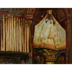 Edward Gage, MADONNA OF CHARTRES, 1966, oil on canvas