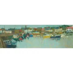 William Birnie, THE FRONT, ANSTRUTHER, oil on board