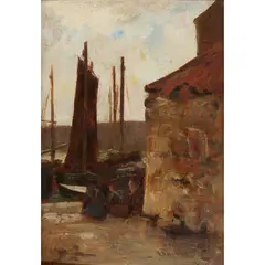 Robert Gemmell Hutchison, PORT SETON, oil on board