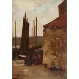 Robert Gemmell Hutchison, PORT SETON, oil on board