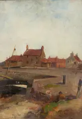Robert Gemmell Hutchison, COCKENZIE, oil on board