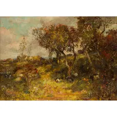 William Mouncey, THE GOATHERDS, 1897, oil on canvas