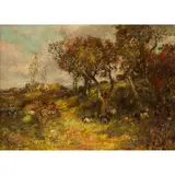 William Mouncey, THE GOATHERDS, 1897, oil on canvas