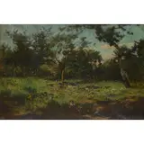 Charles Martin Hardie, THE COTTARS' PANSY GARDEN, oil on canvas
