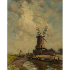 James Campbell Noble, THE WINDMILL, oil on canvas