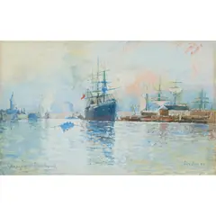 James Kay, GLASGOW'S GREATNESS, 1889, watercolour and body colour