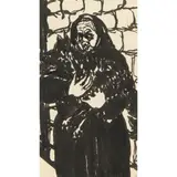 Bet Low, WOMAN WITH DOG, Indian ink