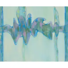 Bet Low, ABSTRACT (BLUE RIPPLES), gouache, watercolour and body colour