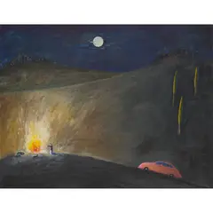 Robert Hardy, DISTANT CITIES, 2002, Oil on board