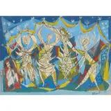 Sax Shaw, DANCING FIGURES, 1958, mixed media on paper