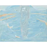 Winifred Nicholson, BLUE SEA GODDESS, oil on canvas