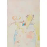 John Bellany, DEATH OF AN ALBATROSS, Ink and watercolour on paper