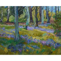 Margaret Ballantyne, BLUEBELL WOOD, oil on canvas