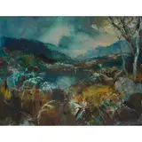 Hamish Lawrie, BLUE TARN, oil on board