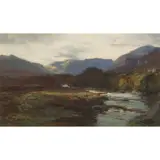 David Farquharson, THE NORTH ESK, INVERMARK, oil on canvas