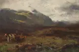 David Farquharson, AMONG THE BRACKENS, oil on canvas