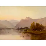 Alfred de Breanski Junior, THE BANKS AND BRAES O' BONNY DOUNE, oil on canvas