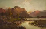 Alfred de Breanski Senior, THE GWYNANT VALLEY, NORTH WALES, oil on canvas
