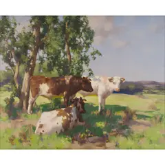 SUMMER PASTURES by David Gauld, oil on canvas, sold Jun 2025