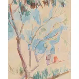John Duncan Fergusson, CAP D'ANTIBES, Watercolour