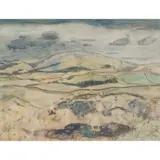 FROM THE MELDONS ROAD by William George Gillies, pencil and watercolour, sold Jun 2025