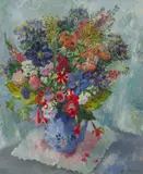 SUMMER FLOWERS by Mary Nicol Neill Armour, oil on board, sold Jun 2025