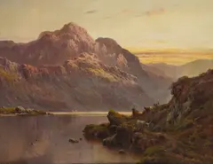 IN THE HIGHLANDS by Alfred de Breanski Senior, oil on canvas, sold Jun 2025